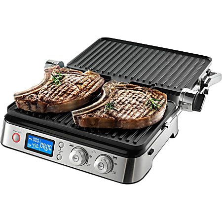 Starfrit The Rock Indoor Smokeless Electric BBQ Grill 1200 W Electric Indoor  - Office Depot