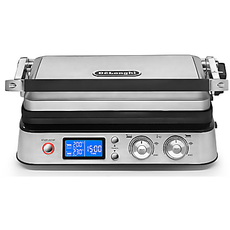 De'Longhi Livenza Electric All-Day Grill With FlexPress System, Stainless Steel