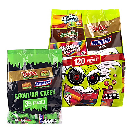 Mars Mixed Chocolate & Gummies Variety Halloween Bundle, 70.03 Oz, Pack Of 155 Pieces