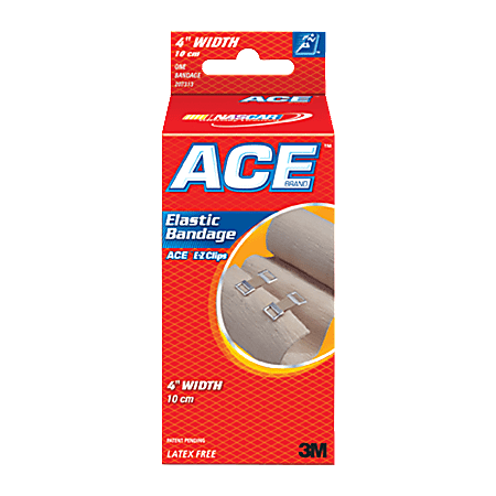 ACE Elastic Bandage with E-Z Clips, 4" 1 Bandage