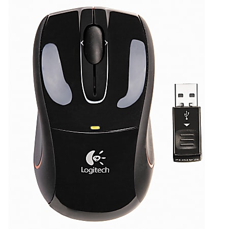Logitech® V320 Cordless Optical Mouse For Notebooks, Black