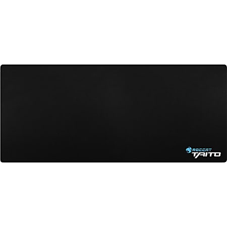 ROCCAT TAITO - SHINY BLACK GAMING MOUSEPAD, XXL WIDE-Size 3mm - Heat-treated Nano Pattern - 15.7" x 12.6" Dimension - Shiny Black - Woven, Rubber Back, Cloth - Heat Resistant