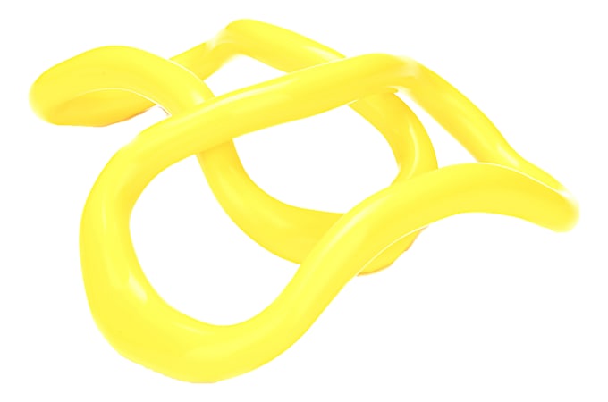 Mind Reader Yoga Rings, 3"H x 9"W x 4-3/4"D, Yellow, Pack Of 2 Yoga Rings