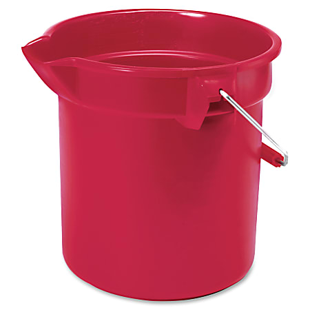 Rubbermaid® Brute® Bucket, 10 Qt, Red