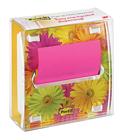 Post-it® Fresh Flower Pop-up Notes And Dispenser, 3" x 3"