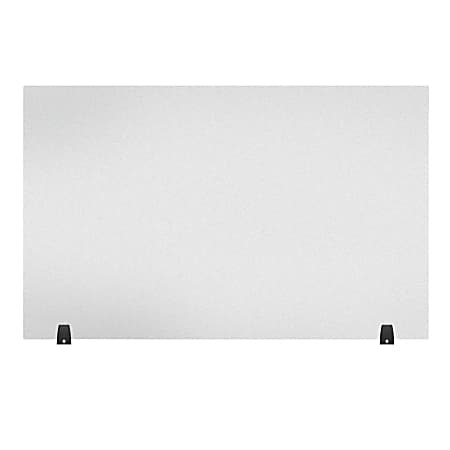 LUX Reclaim Acrylic Freestanding Sneeze Guard Desk Divider, 30" x 48", Frosted