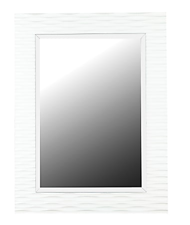 Kenroy Home Wall Mirror, Kendrick, 39"H x 30"W x 2", White