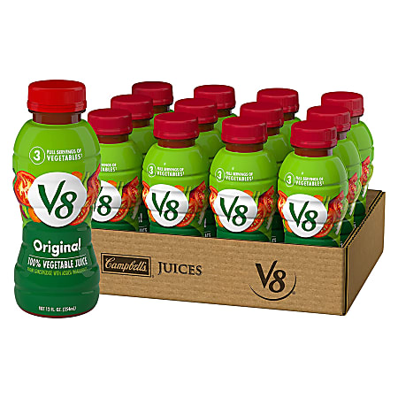 V8 Original Vegetable Juice, 12 Oz, Case Of 12