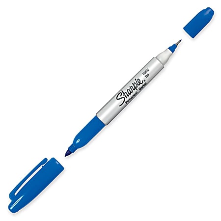 Sharpie® Twin-Tip Permanent Marker, Blue
