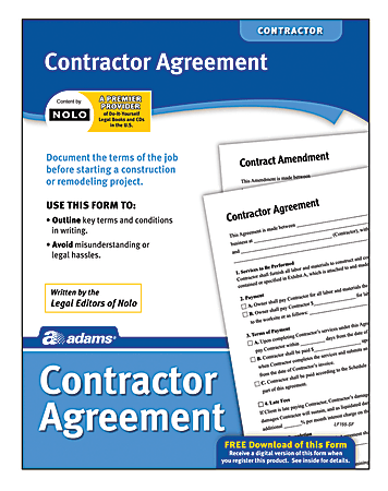 Adams® Contractor Agreement