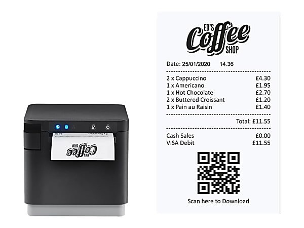 Star Micronics mC-Print3 MCP31L NH BK US Desktop Direct Thermal Printer - Monochrome - Receipt Print - 39654310