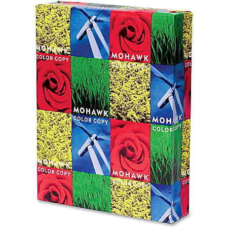 Mohawk Colored Multi-Use Print & Copy Paper, Ledger Size (11" x 17"), 94 (U.S.) Brightness, 32 Lb, Gloss White, Ream Of 500 Sheets