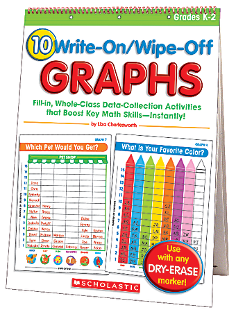 Scholastic Flip Chart — Write-On/Wipe-Off Graphs — Grades K–2