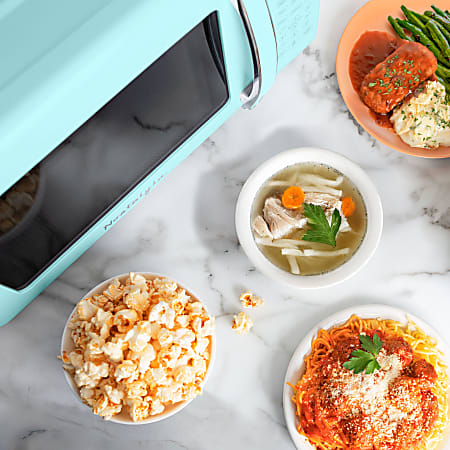 Nostalgia Retro 0.7 Cu. Ft. Countertop Microwave Aqua Total Qty 1 ...