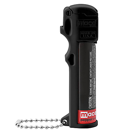 Mace® Brand Personal Model Pepper Spray, 4-1/2”H x 1”W x 1”D, Black