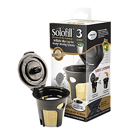 Solofill Cup K3-Gold Refillable Filter Cup, Red/Gold