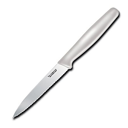 Victorinox® Serrated Paring Knife, 4", White