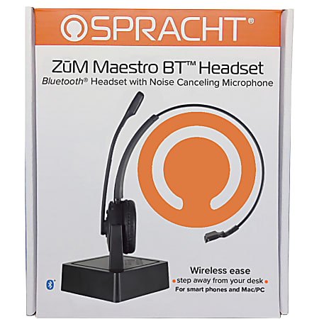 Spracht ZUM Maestro BT Wireless Over Ear Headset Black 4726207