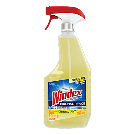 Windex® Antibacterial Multi-Surface Cleaning Spray, Lemon Scent, 26 Oz Bottle