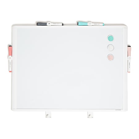 U Brands® Magnetic Dry-Erase Board, 23" x 17", White, Plastic Frame