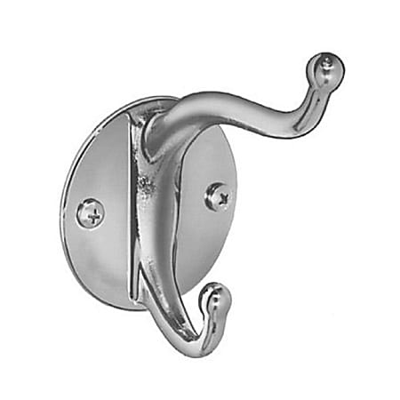 Bradley Corporation Chrome Plated Coat Hook, Silver