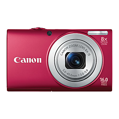 Canon PowerShot A4000 IS 16.0-Megapixel Digital Camera, Red