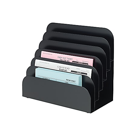 Control Group Form Separator, 6 Compartments, Black
