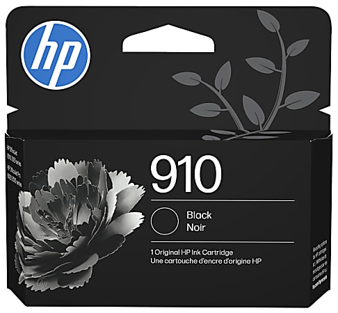 Original HP 910 Black Ink Cartridge | Works with HP OfficeJet 8010, 8020 Series, HP OfficeJet Pro 8020, 8030 Series | Eligible for Instant Ink