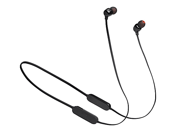 JBL TUNE 125BT Earphones with mic in ear Bluetooth wireless black - Office  Depot