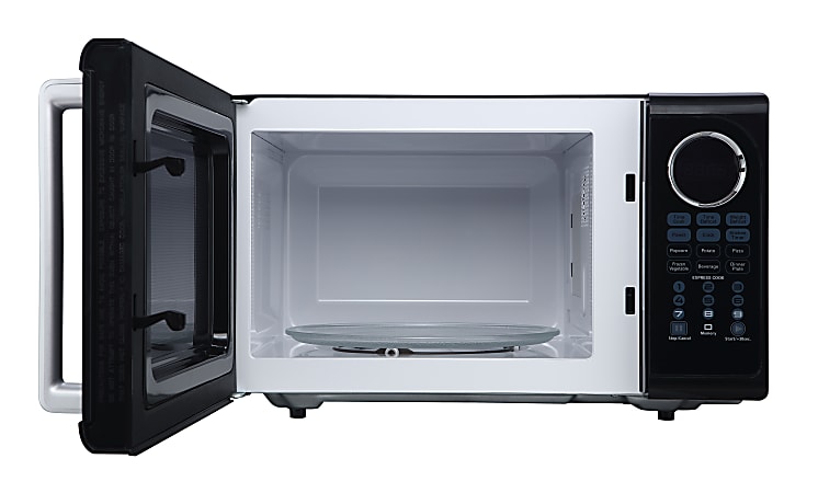 BLACK+DECKER 0.9-cu ft 1000-Watt Countertop Microwave (Stainless