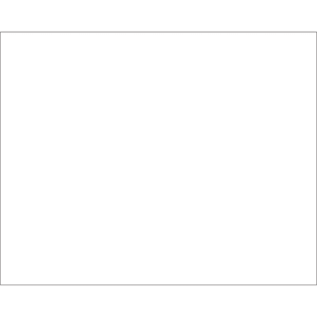 Tape Logic® Block-Out Labels, DL1385W, Rectangle, 8" x 10", White, Roll Of 250