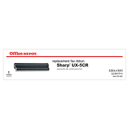 Office Depot&reg; Brand 3020 (Sharp UX-5CR) Black Thermal Fax Ribbon