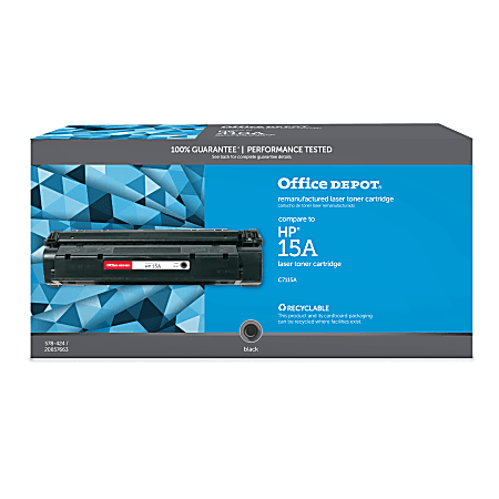 Remanufactured Black Toner, Replacement for 15A (C7115A), 2,500 Page-Yield, Ships in 1-3 Business Days