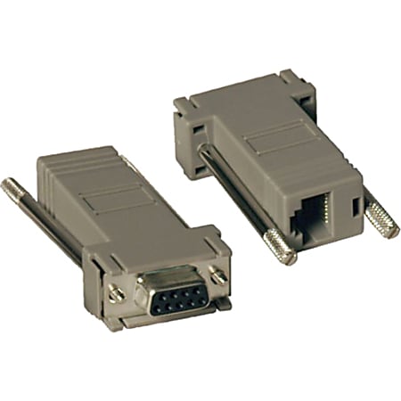 Eaton Tripp Lite Series Null Modem Serial DB9 Serial Modular Adapter Kit, 2x (DB9F to RJ45F) - 2x (DB9F to RJ45F)