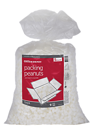 Office Depot® Brand Loose-Fill Packing Peanuts, 5 Cu Ft