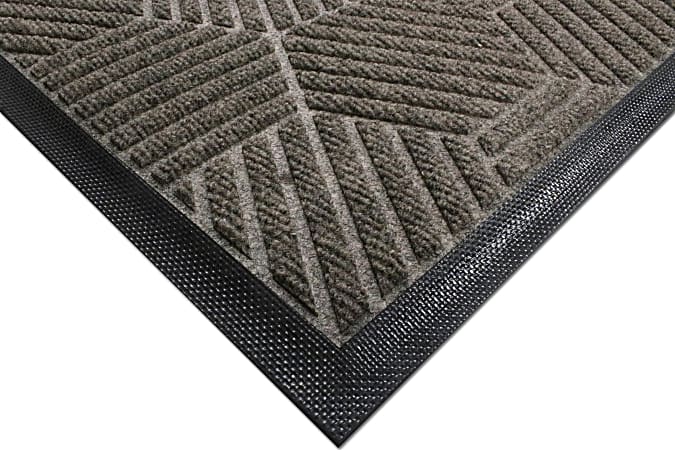 M + A Matting WaterHog Silver Mat, Cleated, 35”H x 58”W, Greige, 1848235070