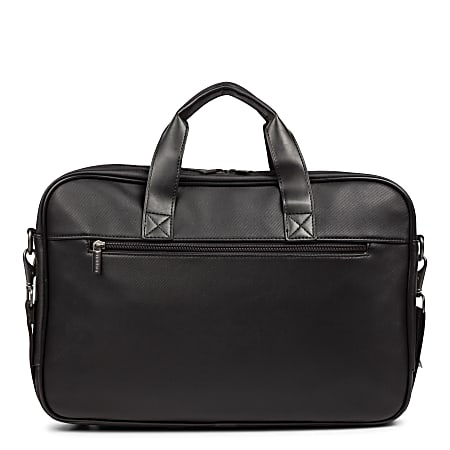 Bugatti Gin Twill Textured Vegan Leather Briefcase 10 12 H x 16 W x 2 ...