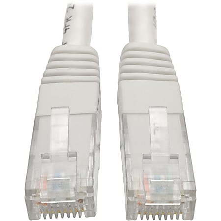 Tripp Lite 25ft Cat6 Gigabit Molded Patch Cable RJ45 M/M 550MHz 24AWG White