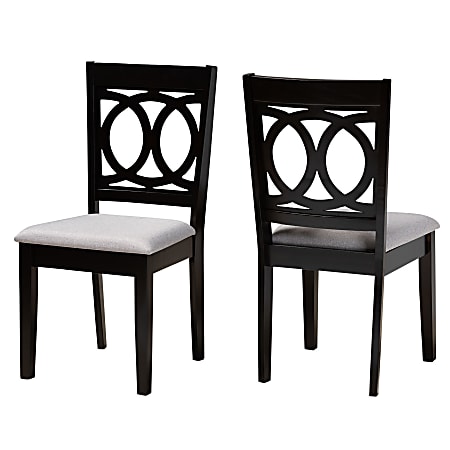 Baxton Studio 10524 Dining Chairs, Gray, Set Of 2 Chairs