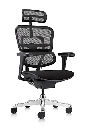 WorkPro 12000 V2 Series Mesh/Fabric High-Back Executive Office Chair, Black