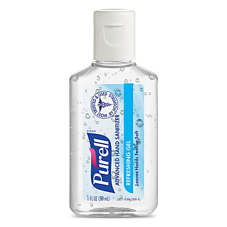 Purell&reg; Advanced Refreshing Gel Hand Sanitizer, 1 Oz, Clean Scent