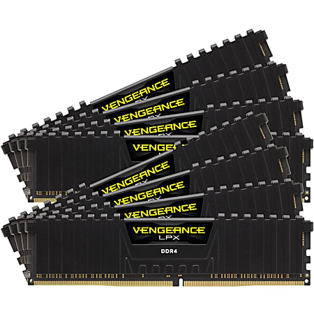 Corsair Vengeance LPX 16GB 2x8GB DDR4 DRAM 3200MHz C16 Memory Kit Black Kit  16 GB 2 x 8GB DDR4 3200PC4 25600 DDR4 SDRAM 3200 MHz CL16 1.35 V Non ECC  Unbuffered 288