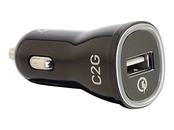 C2G - Car power adapter - 1.5 A - QC 2.0 (USB) - black