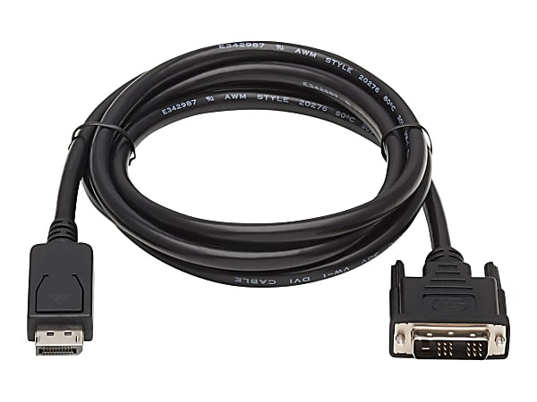 Eaton Tripp Lite Series DisplayPort to DVI Adapter Cable (DP with Latches to DVI-D Single Link M/M), 10 ft. (3.1 m) - P581010