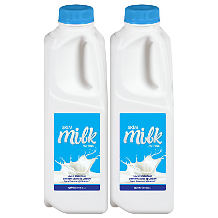National Brand Skim Milk Jugs, 32 Oz, Pack Of 2 Jugs