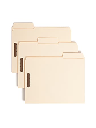 Smead® SuperTab® Manila Fastener Folders, Letter Size, Box Of 50