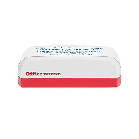 Custom Office Depot Brand®, Pocket Stamp, 9/16" x 1-1/2"