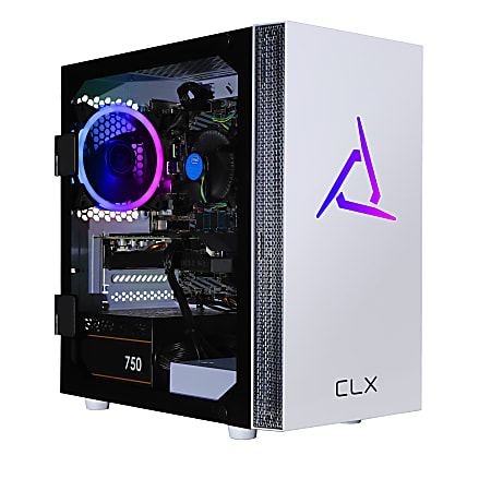 CLX SET TGMSETGXH1605WM Gaming Desktop PC, Intel® Core™ i7, 16GB Memory, 3TB Hard Drive/500GB Solid State Drive, Windows® 10 Home