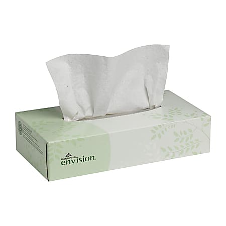 Envision™ 2-Ply Facial Tissues, White, Box Of 100 Tissues
