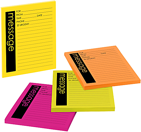 Post-it Super Sticky Notes, 4 in x 5 in, 4 Pads, 50 Sheets/Pad, 2x the Sticking Power, Lined